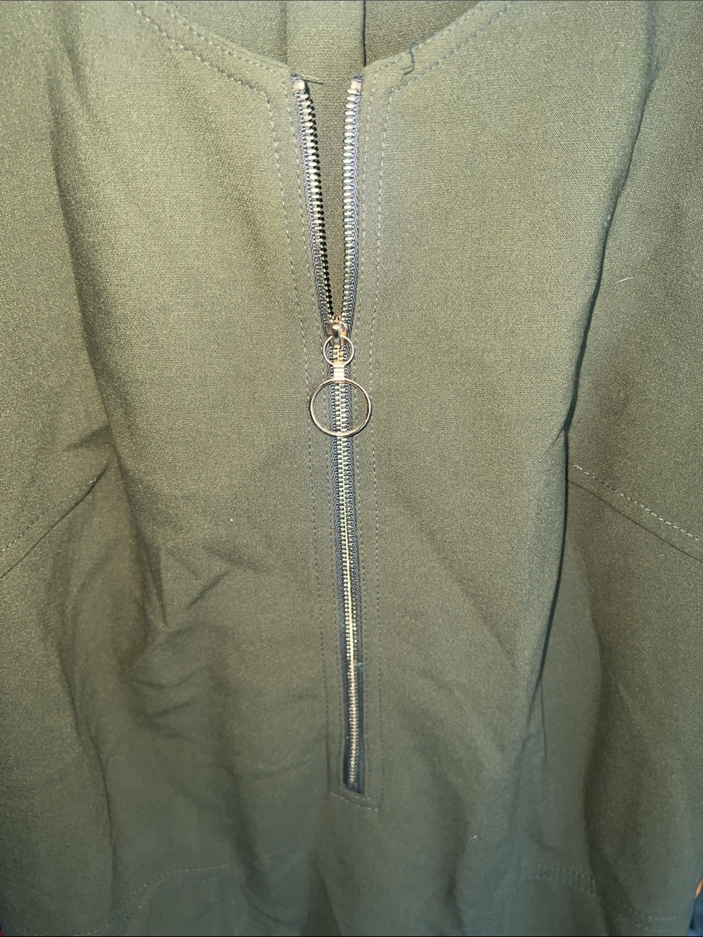 70s mod style Trina Turk Zip-Front Midi shift Dress with pockets - Picture 2 of 10
